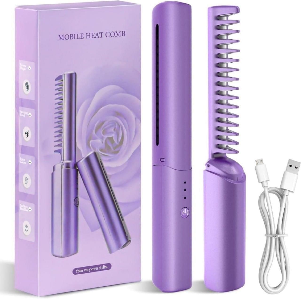 Salon-Style Hair Straightening Comb | Smooth & Frizz-Free