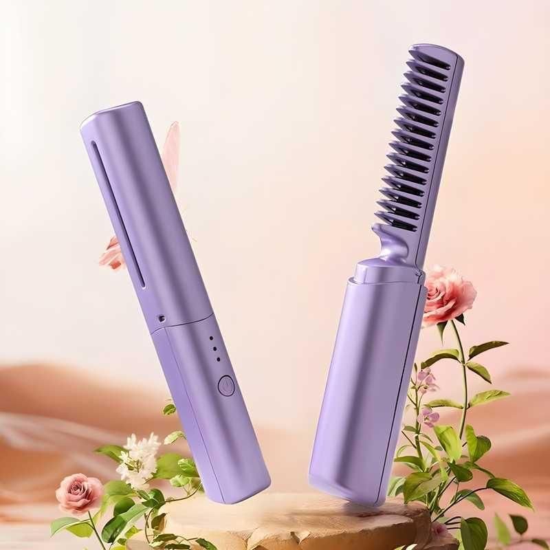 Salon-Style Hair Straightening Comb | Smooth & Frizz-Free